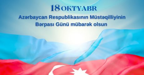 TDT Azərbaycanı Müstəqilliyin Bərpası Günü münasibətilə təbrik etdi