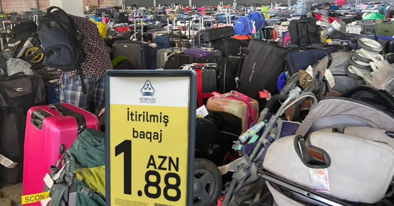 Heydər Əliyev Beynəlxalq Hava Limanı adından saxta REKLAM: “İtirilmiş baqajı 1 manat 88 qəpiyə alın” dələduzluğu – FOTO