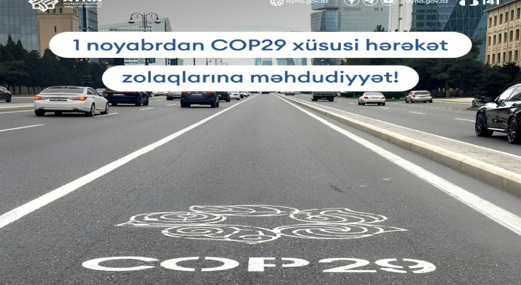 COP29 zolaqlarına daxil olmaq qadağan edilir