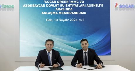 Dövlət Su Ehtiyatları Agentliyi ilə SOCAR arasında “Green” Anlaşma Memorandumu imzalandı