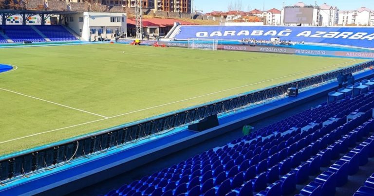 Xankəndi stadionunun yenidən qurulması gələn il başa çatacaq