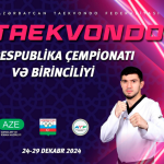 Taekvondo üzrə ölkə birinciliyi və Azərbaycan çempionatı keçiriləcək