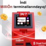 Ziraat Bank Azərbaycan müştərilərinə MilliÖn ödəniş terminalları vasitəsi ilə mədaxil imkanını yaratdı!