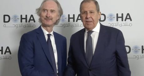 Lavrov BMT-nin Suriya üzrə xüsusi nümayəndəsi ilə görüşdü