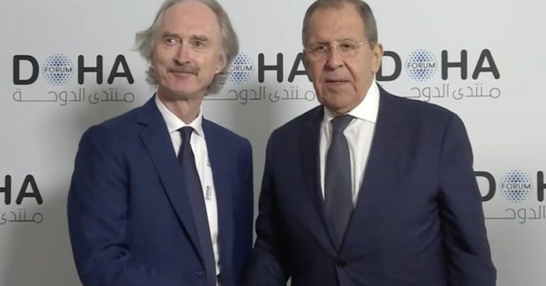 Lavrov BMT-nin Suriya üzrə xüsusi nümayəndəsi ilə görüşdü