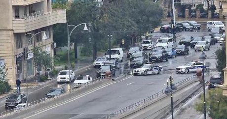 Bakıda yanğına görə bu yol bağlandı