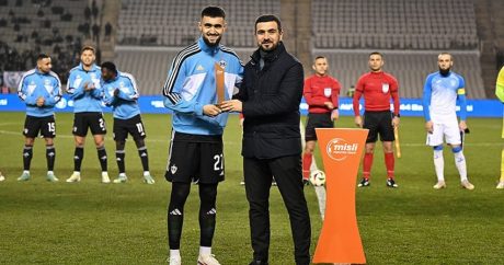 “Qarabağ”ın futbolçusu mükafatlandırıldı