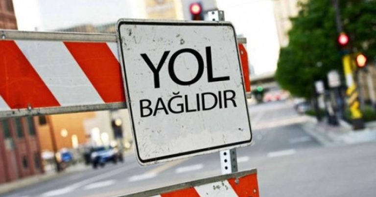 Bu yolda hərəkət məhdudlaşdırılır