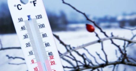 Hazırkı temperatur iqlim normasından 7.5 dərəcə aşağıdır